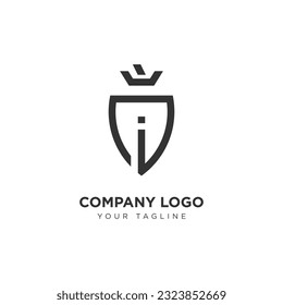 Logo Illustration vector graphic of Logo Shield Vector for Company Industry With Alphabet Letter  with modern and Creative Concept Perfect for industry business