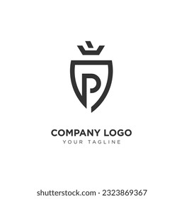 Logo Illustration vector graphic of Logo Shield Vector for Company Industry With Alphabet Letter  with modern and Creative Concept Perfect for industry business