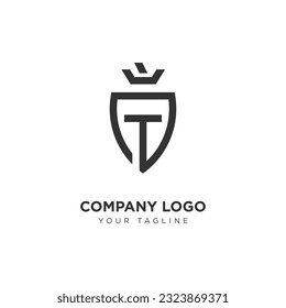Logo Illustration vector graphic of Logo Shield Vector for Company Industry With Alphabet Letter  with modern and Creative Concept Perfect for industry business