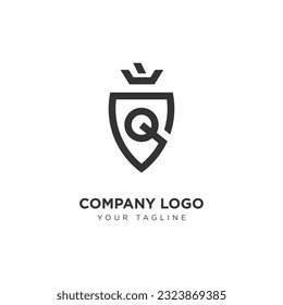 Logo Illustration vector graphic of Logo Shield Vector for Company Industry With Alphabet Letter  with modern and Creative Concept Perfect for industry business