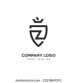 Logo Illustration vector graphic of Logo Shield Vector for Company Industry With Alphabet Letter  with modern and Creative Concept Perfect for industry business