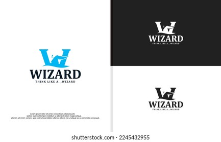 logo illustration vector graphic of wizard hat