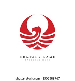 logo with illustrations from the bird,bird icon,badge,emblem,fly,vector