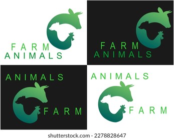 logo ilustration of animal farm