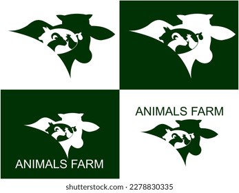 logo ilustration of animal farm