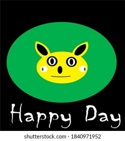 Logo-Image-Tier Happy Day, Vektorgrafik und Symbole