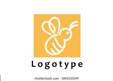 logo image bee with white background colors