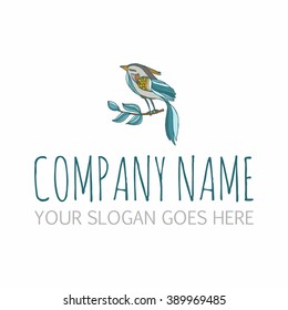 Logo image bird isolated for identity design