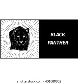 logo with the image of a black panther