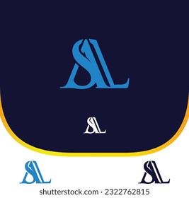 logo image from a combination of the letters A S L, can be used for consulting business logos, industry or sports logos as well