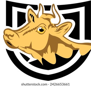 logo image of a cow's head