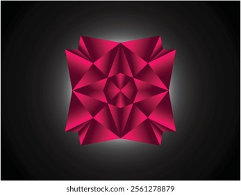 logo and image diamond or crystal rose