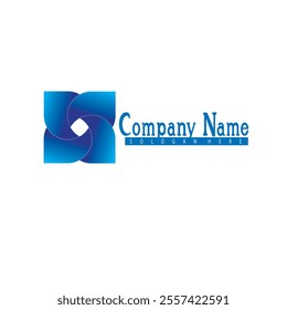 The logo in the image displays the placeholder text "Company Name" as the main title and "SLOGAN HERE" as the tagline. It seems to be a generic template for customization.






