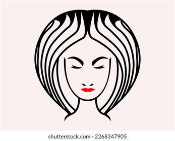 logo image hair of women