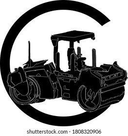 
logo image of heavy equipment for construction service businesses or for the community of civil engineering workers
