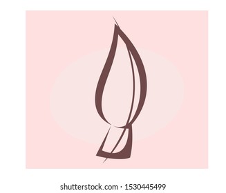 Logo with the image of a paint brush.