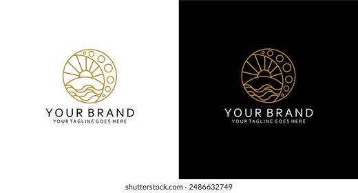 Una Imagen de logotipo que tiene Elementos monolineales que dan la impresión de limpieza, sencillez, solidaridad y elegancia