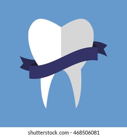logo. The image of the tooth .