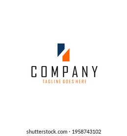 Logo image of two tapered squares in blue and orange