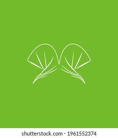 The logo is an image of two veiled women. Contradictory directions