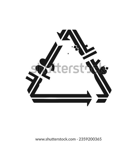 Logo of independence day tagline of UAE. Translate Arabci Calligraphy: Today for Tomorrow. United Arab Emirates 52 National Day Slogan. Vector.