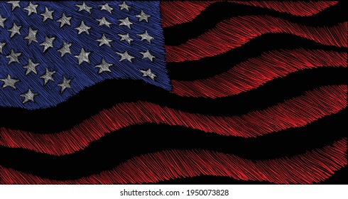 The logo Independence eagle Day July 4th for tattoo or T-shirt design or outwear.  Cute print Independence eagle Day July 4th style background.