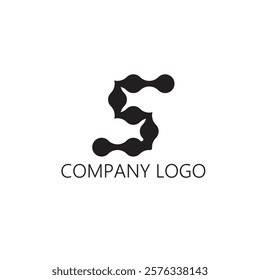 logo for industrial company concept symbol letter S