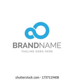 logo of infinite cloud, vector design, fully editable
