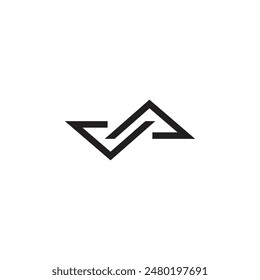 Logo infinite line stroke design with blank background