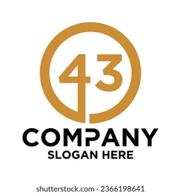 LOGO WITH INITIAL 43 INSIDE THE CIRCLE
