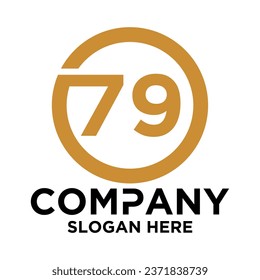 LOGO WITH INITIAL 7 9 INSIDE THE CIRCLE