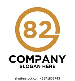 LOGO WITH INITIAL 8 2 INSIDE THE CIRCLE