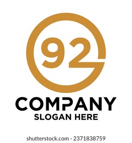 LOGO WITH INITIAL 9 2 INSIDE THE CIRCLE