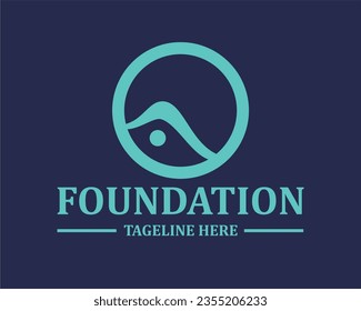 Logo A initial AA circle design vektor illustration 