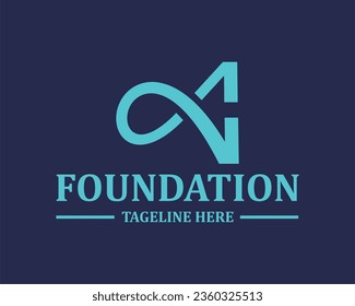 Logo A initial AA elegan design vektor 