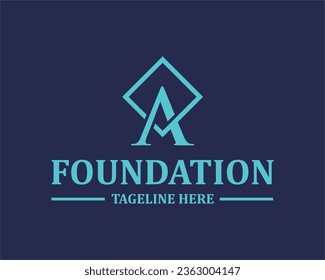 Logo A initial AA modern design illustration templet 