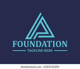 Logo A initial AA Technology brand business identity 
