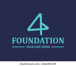 Logo a initial a abstract illustration