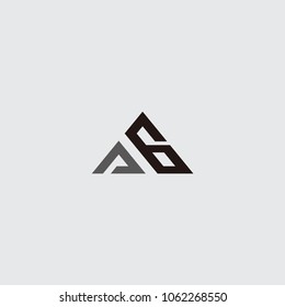 logo initial ag triangle vector