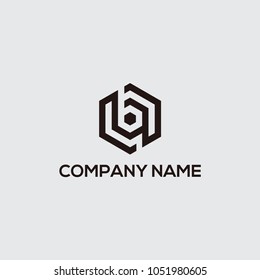 logo initial b vector