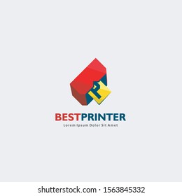 Logo with initial BP, printing house logos