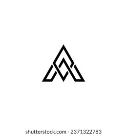 Logo a initial a brand design identity icon simply concept