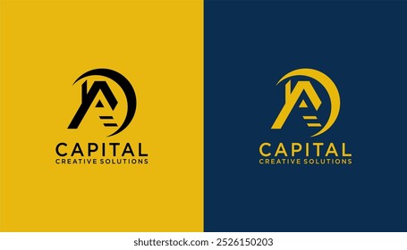 Logo a initial a business luxury brand