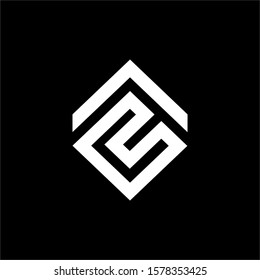 logo initial CF vektor abstract