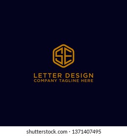 Logo The initial design of the letter SE. - Vector