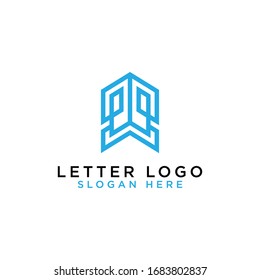 Logo Diseño inicial de la letra W. - Vector
