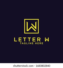 Logo Initial design of the letter W. - Vector