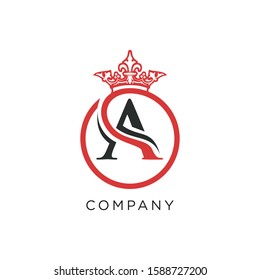 logo initial A design luxury premium icon