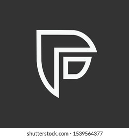 Logo initial f template design eps 10