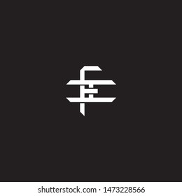 Logo initial FI F I IF monogram locked style with black and white colors